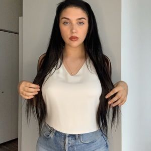 Babaton Tank Blouse Size Medium White